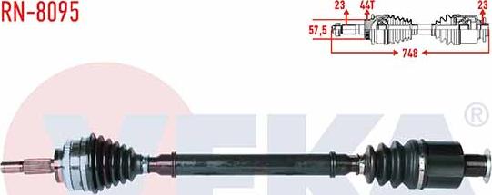 Veka RN-8095 - Приводний вал avtolavka.club