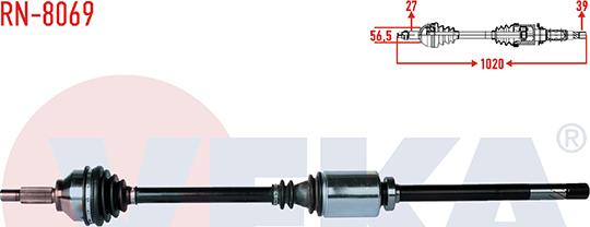 Veka RN-8069 - Приводний вал avtolavka.club