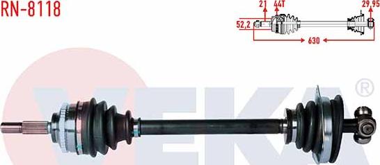 Veka RN-8118 - Приводний вал avtolavka.club