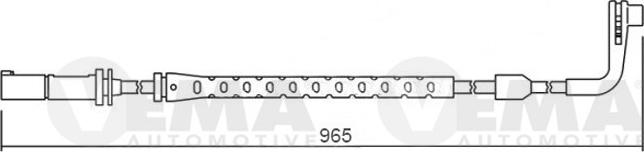 VEMA 117493 - Сигналізатор, знос гальмівних колодок avtolavka.club
