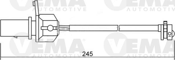 VEMA 117506 - Сигналізатор, знос гальмівних колодок avtolavka.club