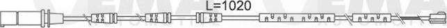 VEMA 117516 - Сигналізатор, знос гальмівних колодок avtolavka.club