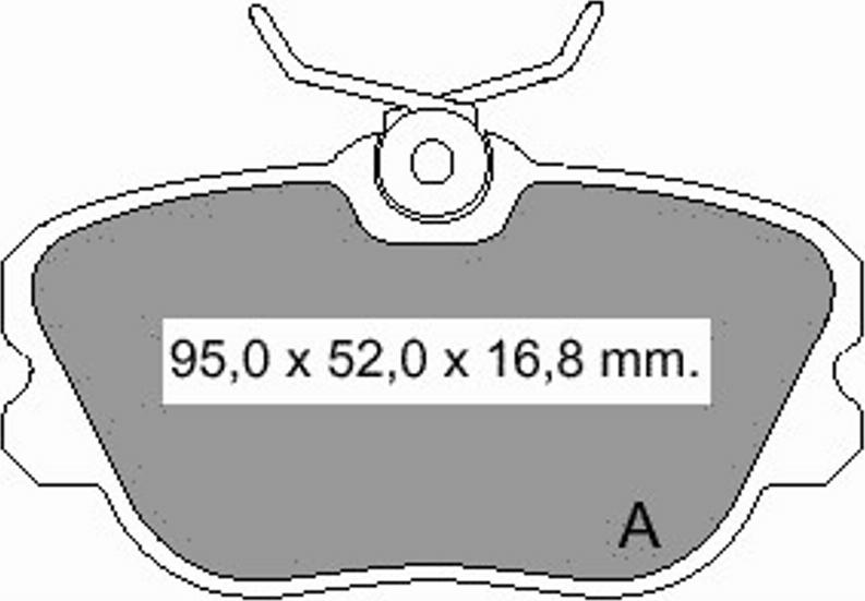 VEMA 834010 - Гальмівні колодки, дискові гальма avtolavka.club