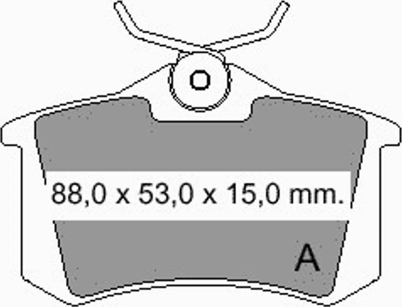 VEMA 833480 - Гальмівні колодки, дискові гальма avtolavka.club