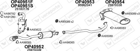 Veneporte 400795 - Система випуску ОГ avtolavka.club