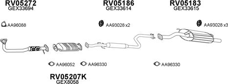 Veneporte 050046 - Система випуску ОГ avtolavka.club