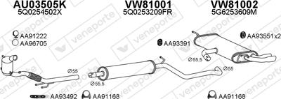 Veneporte 800980 - Система випуску ОГ avtolavka.club