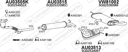 Veneporte 800981 - Система випуску ОГ avtolavka.club