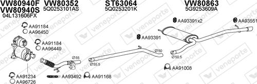 Veneporte 800870 - Система випуску ОГ avtolavka.club