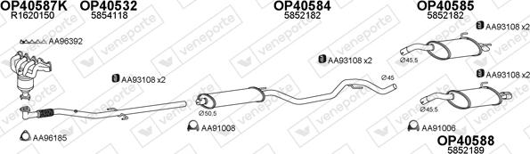 Veneporte 770393 - Система випуску ОГ avtolavka.club