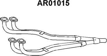 Veneporte AR01015 - Труба вихлопного газу avtolavka.club