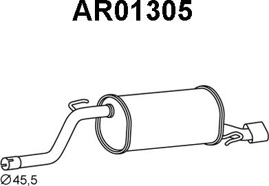 Veneporte AR01305 - Глушник вихлопних газів кінцевий avtolavka.club