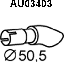 Veneporte AU03403 - Труба вихлопного газу avtolavka.club