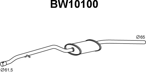 Veneporte BW10100 - Предглушітель вихлопних газів avtolavka.club