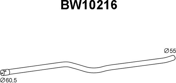 Veneporte BW10216 - Труба вихлопного газу avtolavka.club