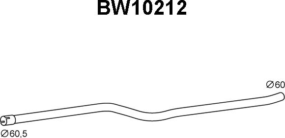 Veneporte BW10212 - Труба вихлопного газу avtolavka.club