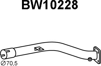 Veneporte BW10228 - Труба вихлопного газу avtolavka.club