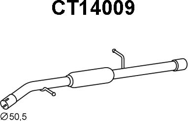 Veneporte CT14009 - Глушник вихлопних газів кінцевий avtolavka.club