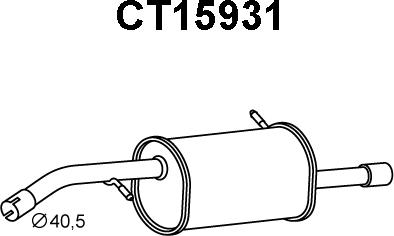 Veneporte CT15931 - Глушник вихлопних газів кінцевий avtolavka.club