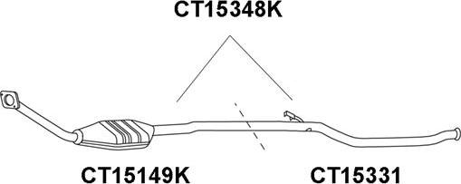 Veneporte CT15331 - Ремонтна трубка, каталізатор avtolavka.club
