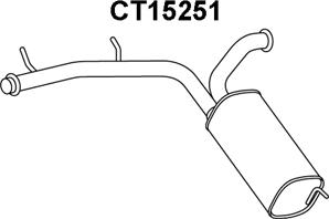 Veneporte CT15251 - Глушник вихлопних газів кінцевий avtolavka.club