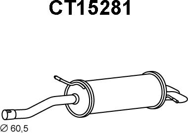 Veneporte CT15281 - Глушник вихлопних газів кінцевий avtolavka.club