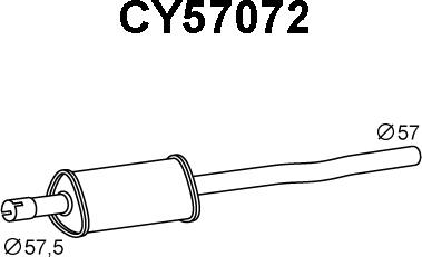 Veneporte CY57072 - Предглушітель вихлопних газів avtolavka.club