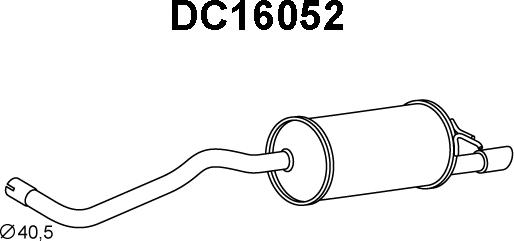 Veneporte DC16052 - Глушник вихлопних газів кінцевий avtolavka.club