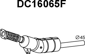 Veneporte DC16065F - Сажі / частковий фільтр, система вихлопу ОГ avtolavka.club