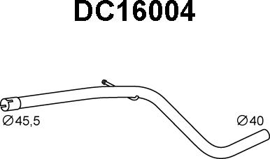 Veneporte DC16004 - Труба вихлопного газу avtolavka.club