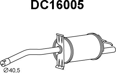 Veneporte DC16005 - Глушник вихлопних газів кінцевий avtolavka.club