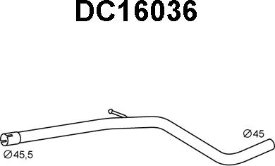 Veneporte DC16036 - Труба вихлопного газу avtolavka.club