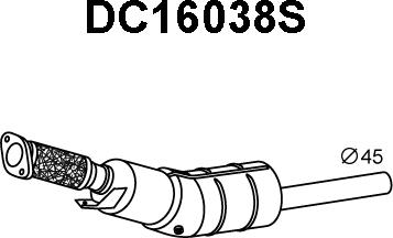 Veneporte DC16038S - Сажі / частковий фільтр, система вихлопу ОГ avtolavka.club