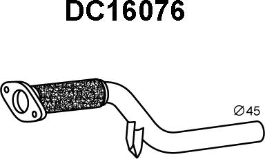 Veneporte DC16076 - Труба вихлопного газу avtolavka.club