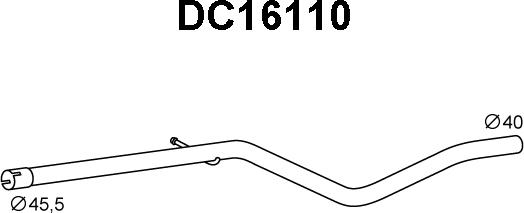 Veneporte DC16110 - Труба вихлопного газу avtolavka.club
