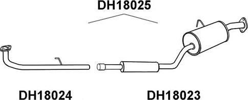 Veneporte DH18024 - Труба вихлопного газу avtolavka.club