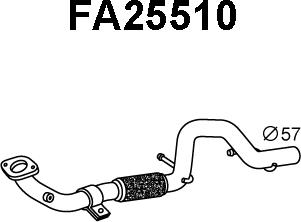 Veneporte FA25510 - Труба вихлопного газу avtolavka.club