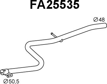 Veneporte FA25535 - Труба вихлопного газу avtolavka.club
