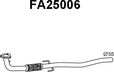 Veneporte FA25006 - Труба вихлопного газу avtolavka.club