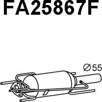 Veneporte FA25867F - Сажі / частковий фільтр, система вихлопу ОГ avtolavka.club