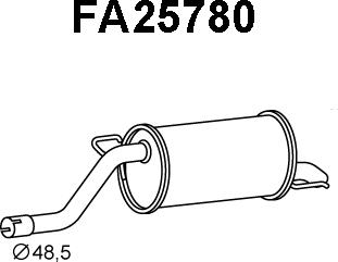 Veneporte FA25780 - Глушник вихлопних газів кінцевий avtolavka.club