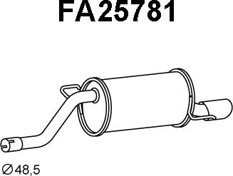 Veneporte FA25781 - Глушник вихлопних газів кінцевий avtolavka.club