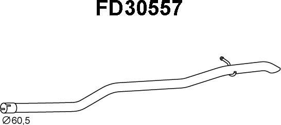 Veneporte FD30557 - Труба вихлопного газу avtolavka.club