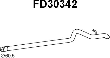 Veneporte FD30342 - Труба вихлопного газу avtolavka.club