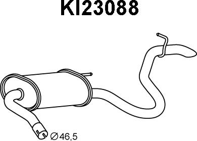 Veneporte KI23088 - Глушник вихлопних газів кінцевий avtolavka.club