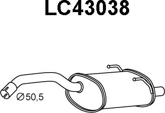 Veneporte LC43038 - Труба вихлопного газу avtolavka.club