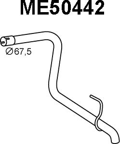 Veneporte ME50442 - Труба вихлопного газу avtolavka.club