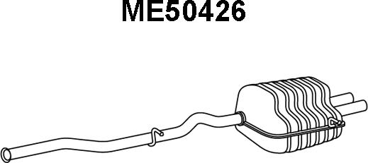 Veneporte ME50426 - Глушник вихлопних газів кінцевий avtolavka.club