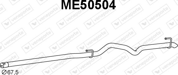 Veneporte ME50504 - Труба вихлопного газу avtolavka.club
