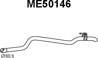 Veneporte ME50146 - Труба вихлопного газу avtolavka.club